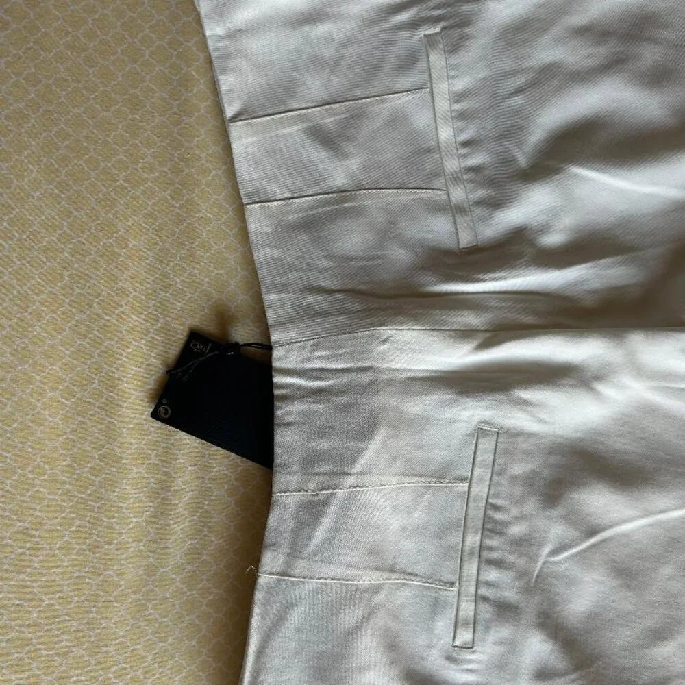 Massimo Dutti Viscose & Wool Blend Flowing Darted Wide Leg Trousers Size 10 NWT - Picture 9 of 15